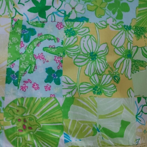 Lilly Pulitzer Sz 6 Gator Patch Lace Bowen Dress - Picture 4 of 5